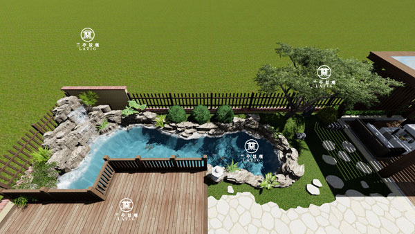 青岛锦鲤鱼池设计-森林湖锦鲤鱼池设计施工
