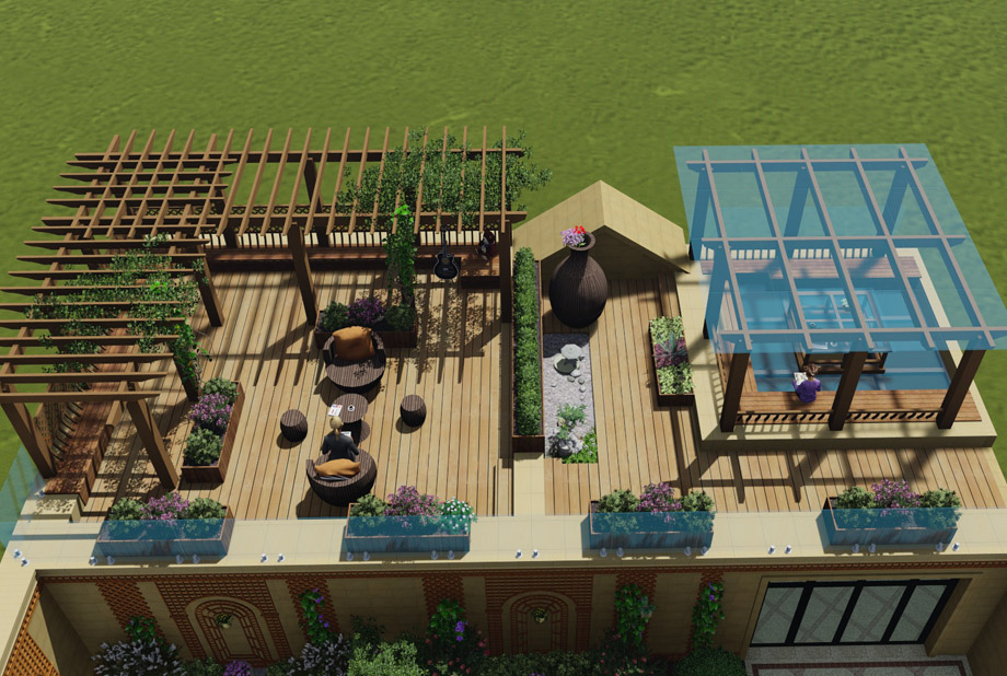 青岛屋顶花园设计