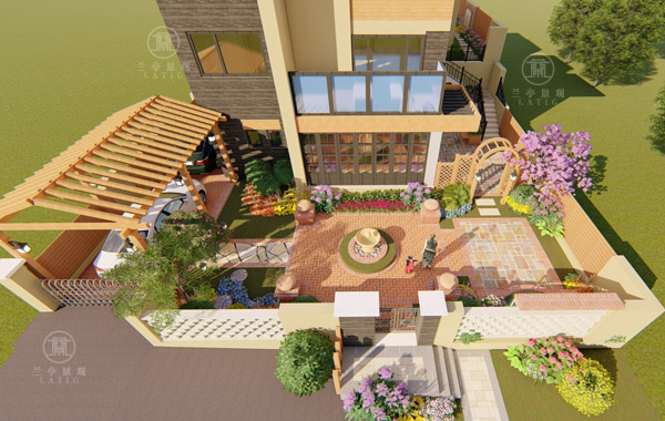 青岛别墅庭院设计