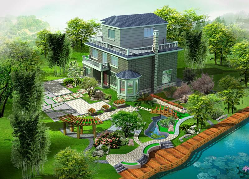 青岛别墅景观设计