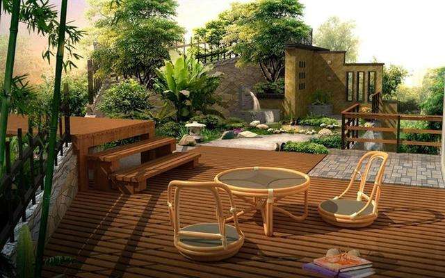 青岛别墅景观设计,青岛花园设计