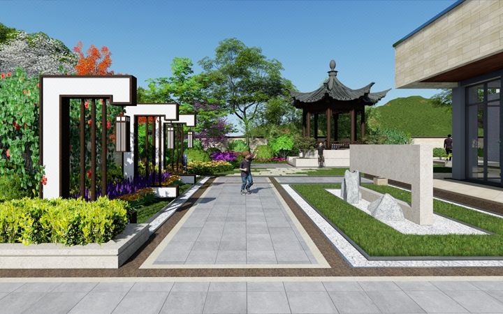 青岛庭院设计,青岛别墅庭院设计