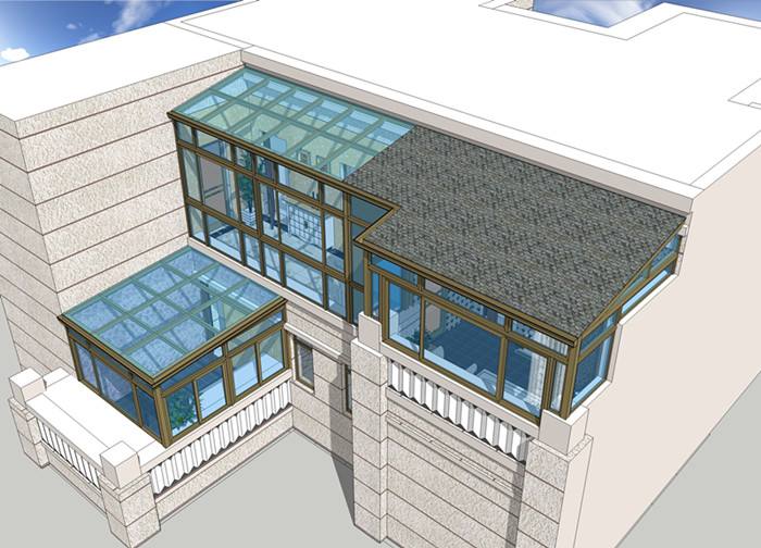 德高瓦顶阳光房