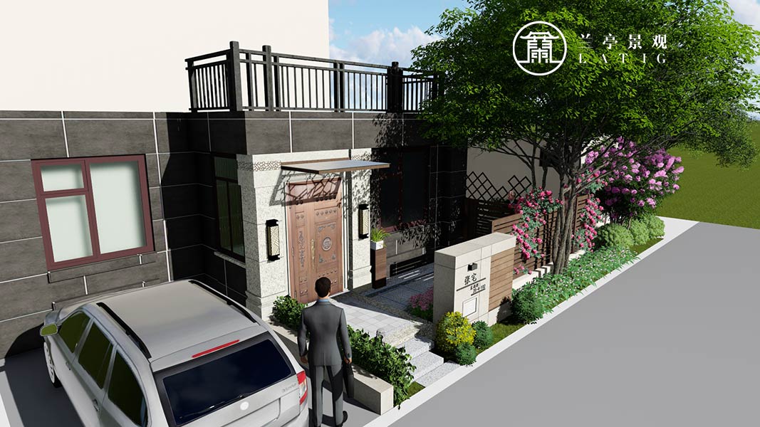 青岛花园设计,l兰亭景观