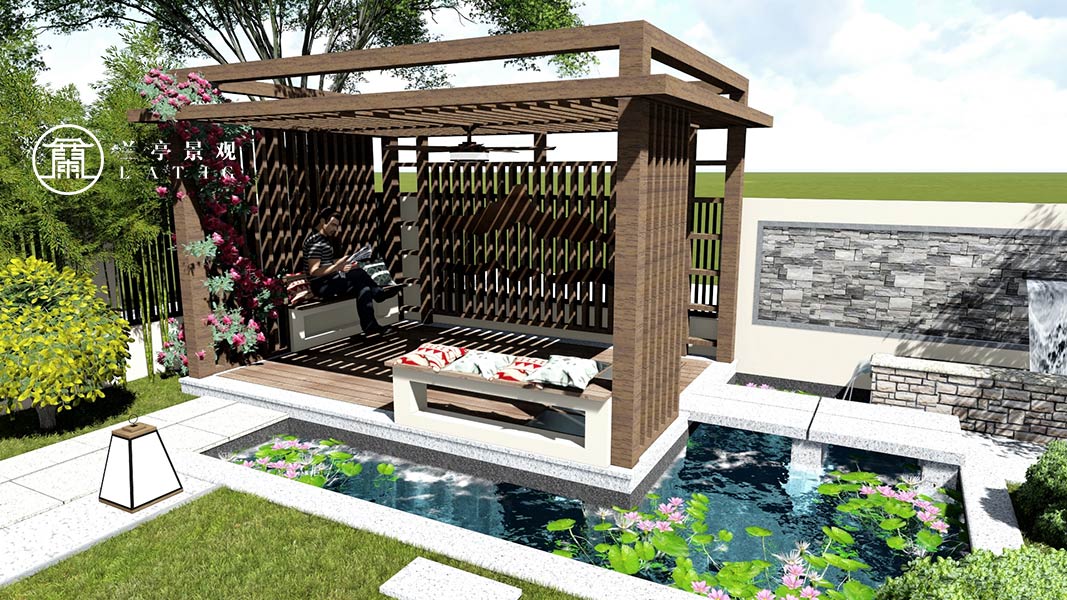 青岛花园设计,l兰亭景观