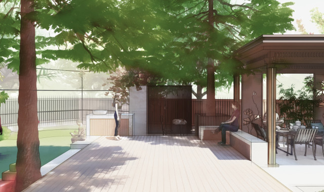 别墅庭院设计效果图