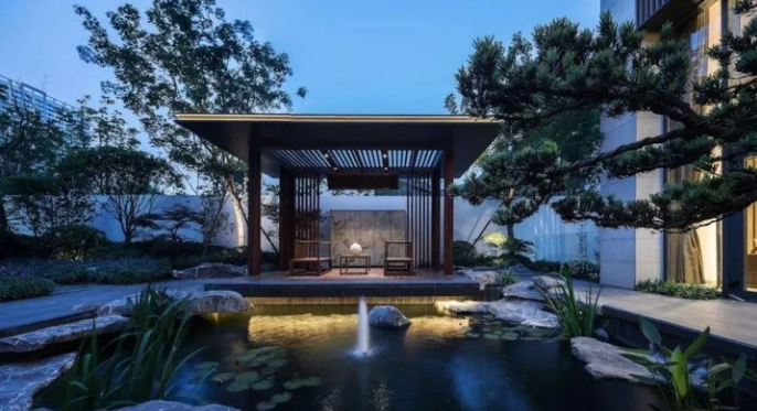 中式庭院之亭台