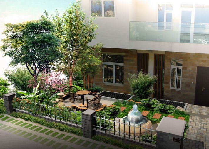 田园风格的青岛乡村庭院绿化设计