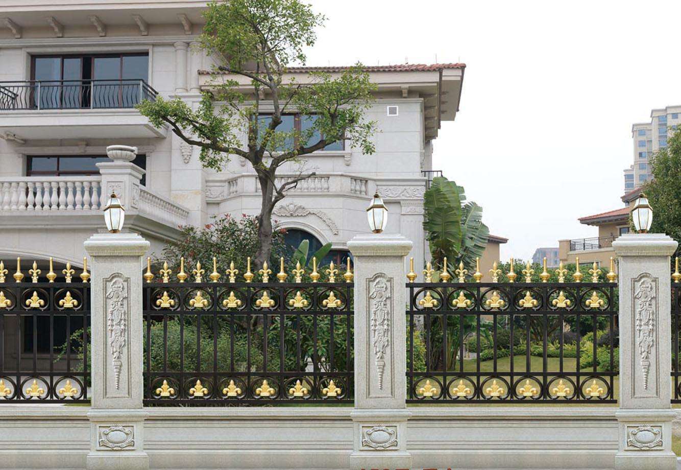 你们的别墅庭院景观，有设计如此的护栏吗?