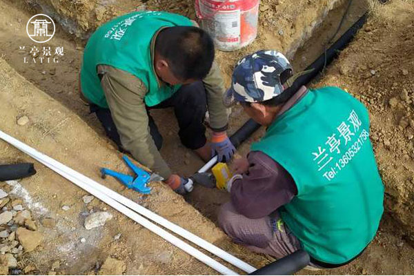 兰亭景观高标准庭院给水设计的施工要求和工艺要求