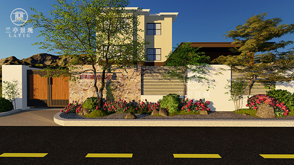 青岛庭院设计施工-龙湖锦璘原著日式花园设计