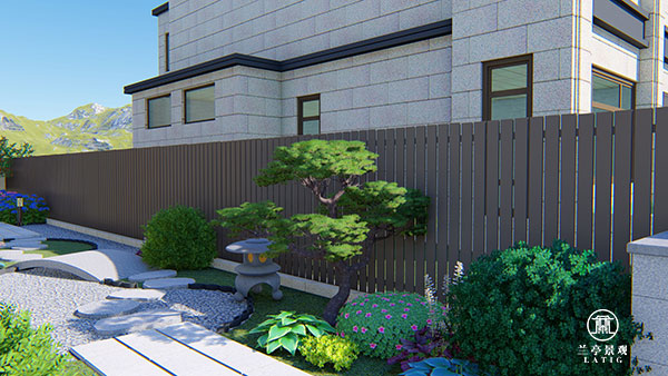 青岛别墅庭院设计施工 - 青特汇豪观邸新中式别墅花园设计