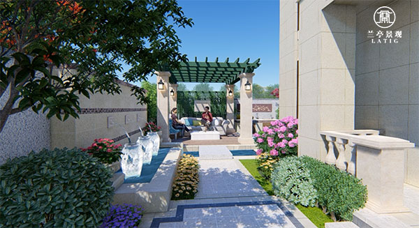 青岛庭院设计施工-曹村别墅花园设计