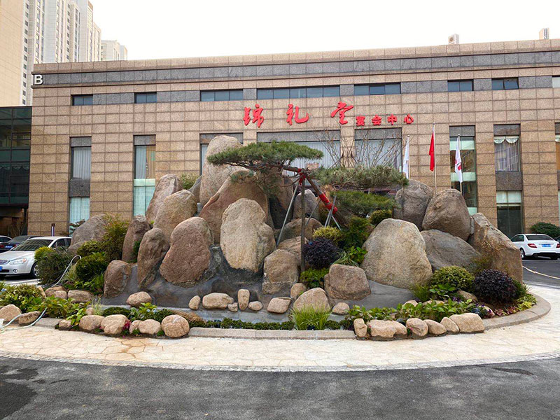 青岛酒店景观设计--青岛广业锦江酒店景观设计施工