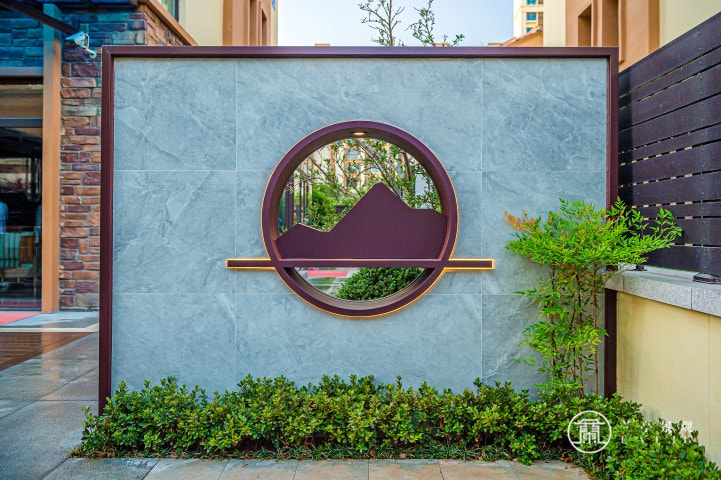 青岛水岸新都别墅庭院设计|屋顶花园设计