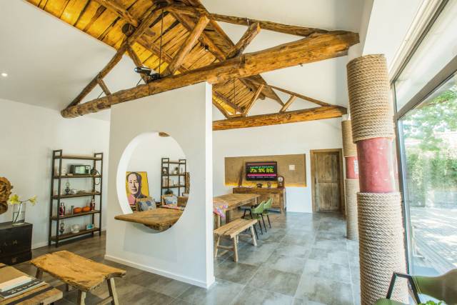 院子这样改造太美啦，配上老砖墙，更带感!潍坊庭院设计