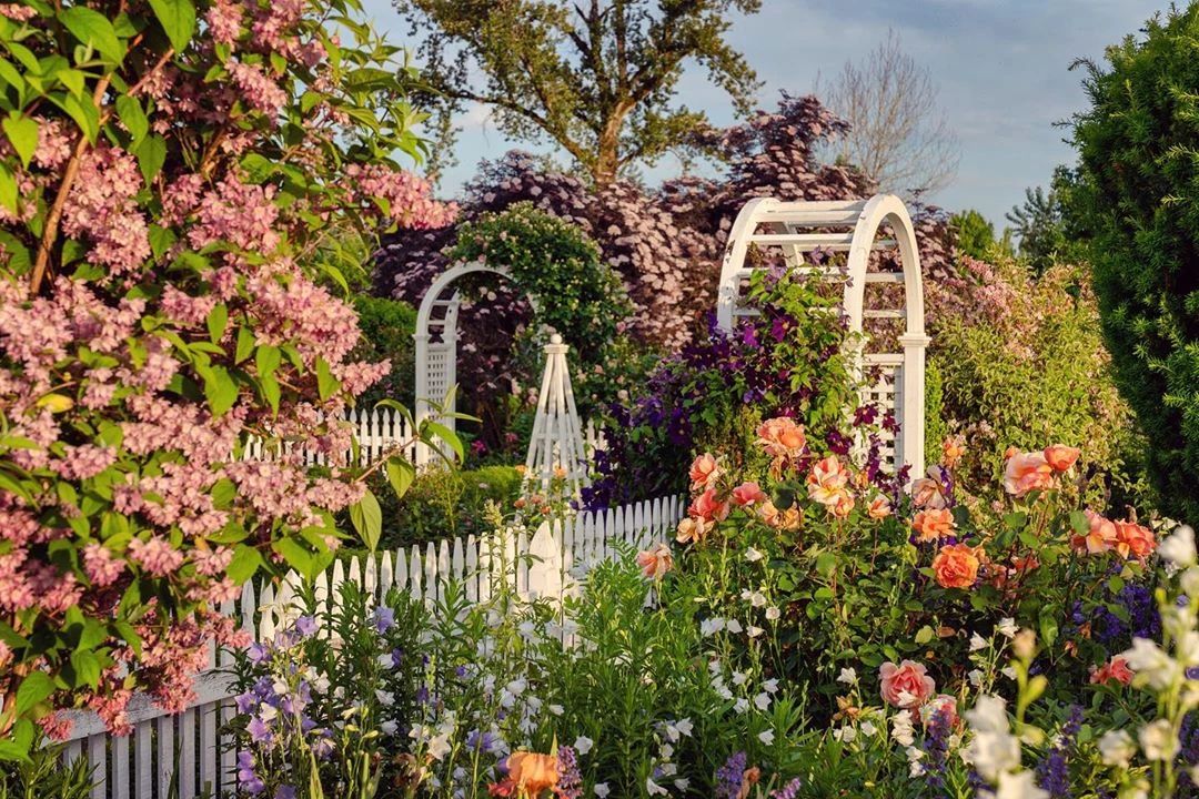 花园小空间里，融洽的色彩搭配尤为重要